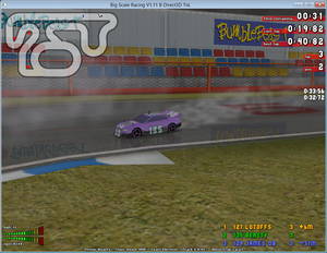 A rainy days remote control racing.