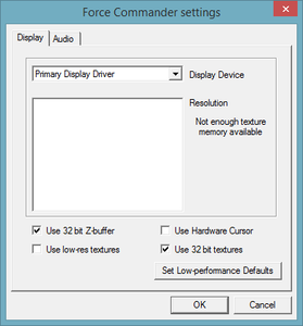 force-commander-settings